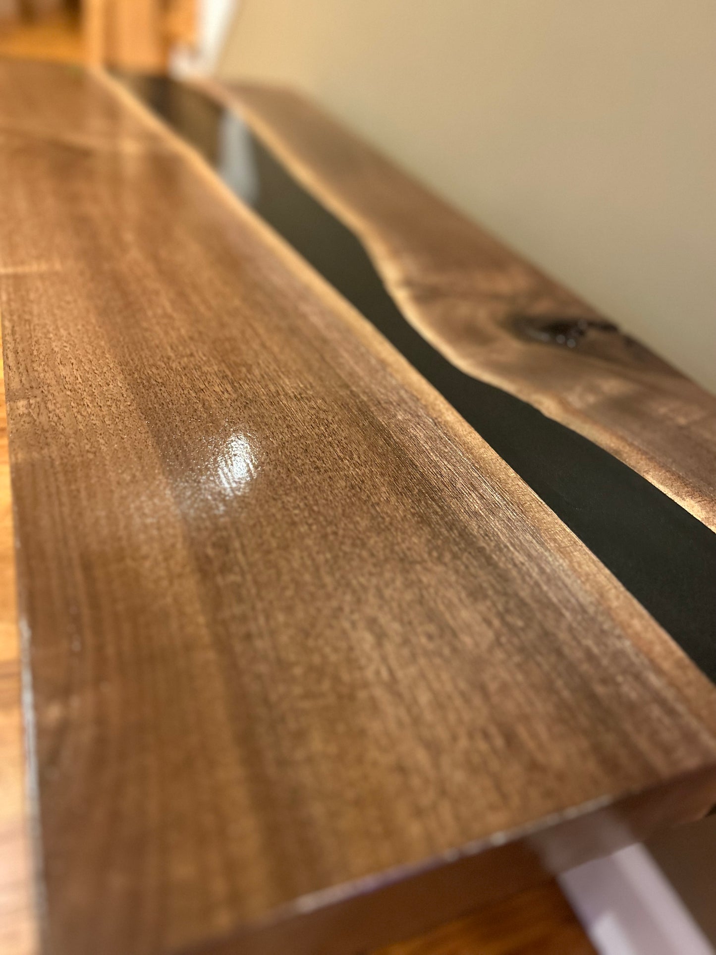 Black Walnut Epoxy Bench